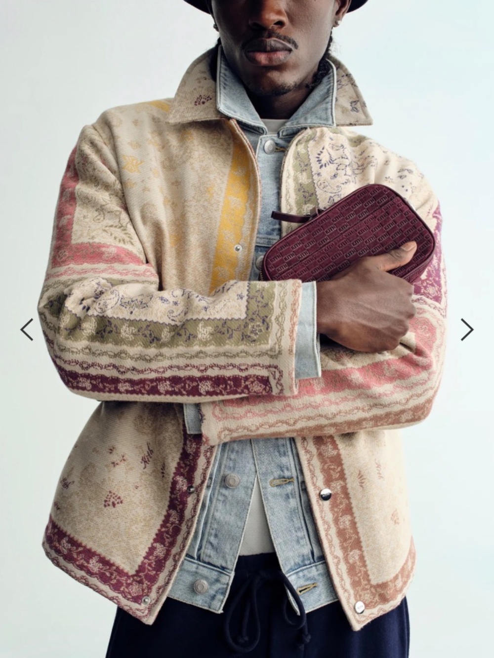 Kith Paisley Tapestry Coaches Jacket “Waffle” Men’s Fall 2025 - Picture 9 of 9